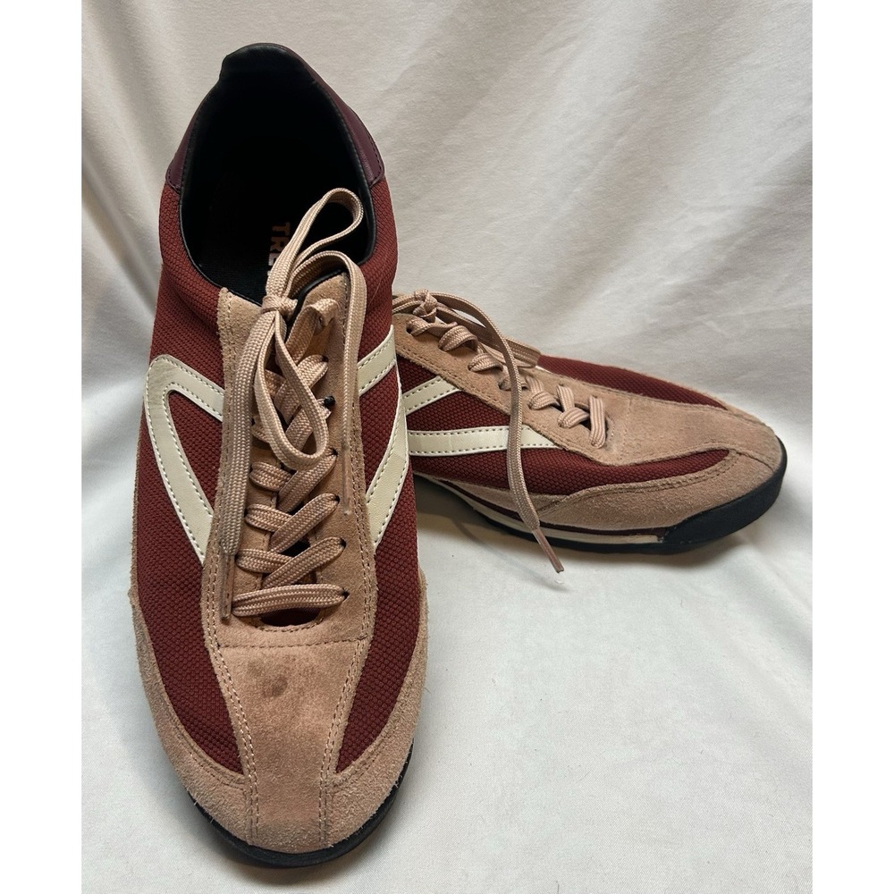 Reform Rawlings Pink & Red Suede Sneakers Womens 9.5